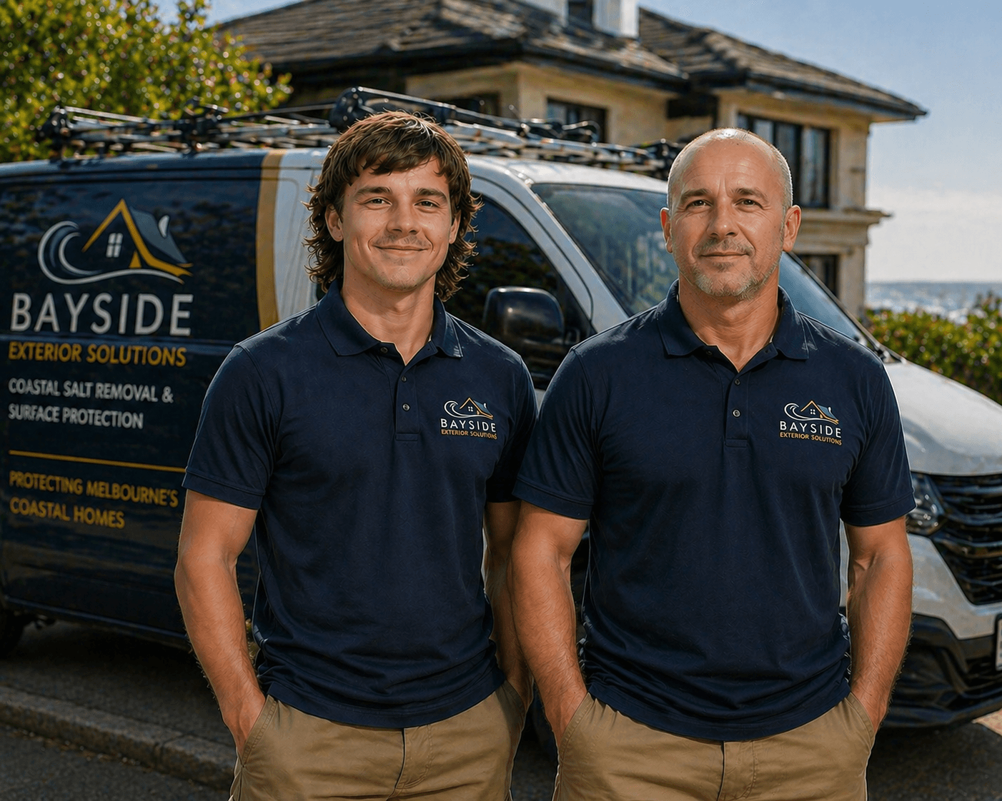 Professional window and solar panel cleaning by Bayside Exterior Solutions